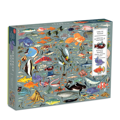 Joc / Jucărie Deepest Dive 1000 Piece Puzzle with Shaped Pieces 