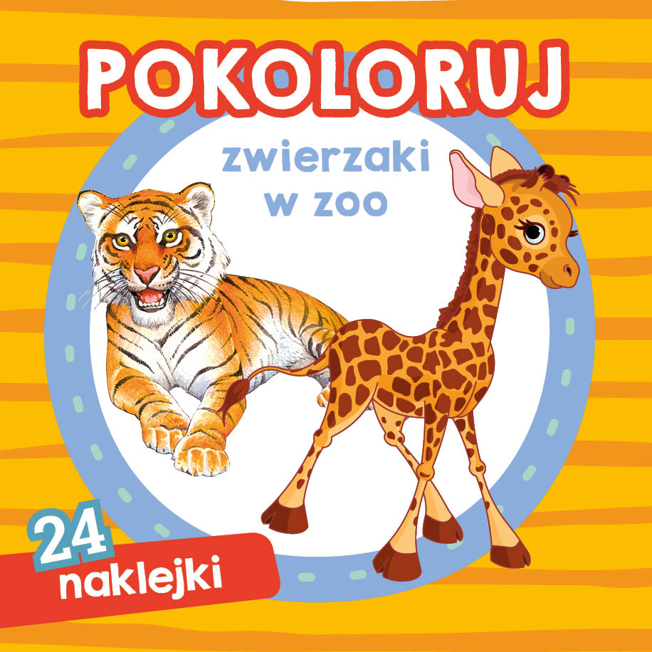 Könyv Pokoloruj zwierzaki w zoo 