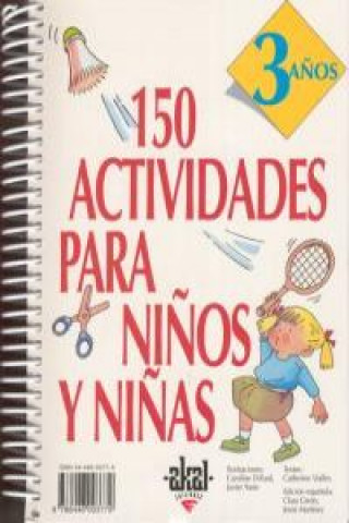 Könyv 150 actividades para niños y niñas de 3 años 