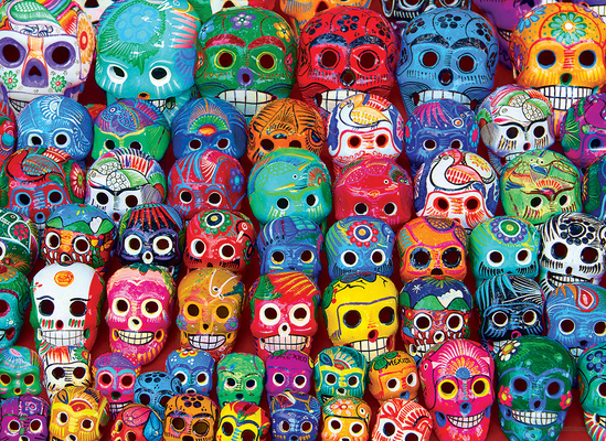 Játék Traditional Mexican Skulls 1000-Piece Puzzle Eurographics