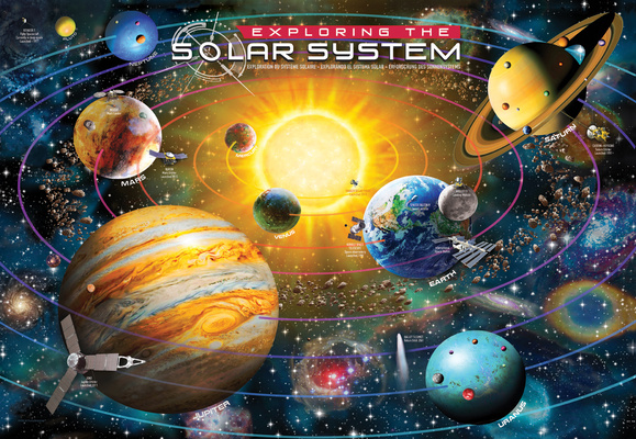 Joc / Jucărie Exploring the Solar System 200-Piece Puzzle Eurographics