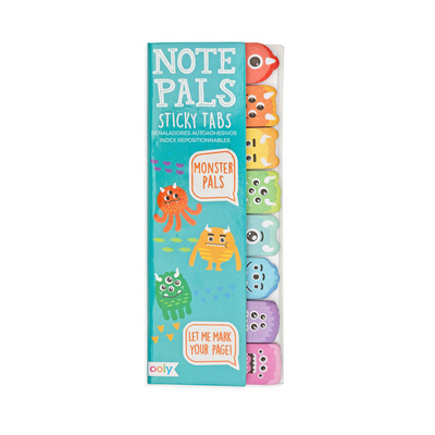 Kniha Note Pals Sticky Tabs - Monste Ooly