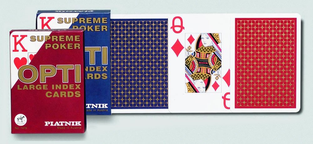 Materiale tipărite Piatnik Poker - OPTI Velký index 