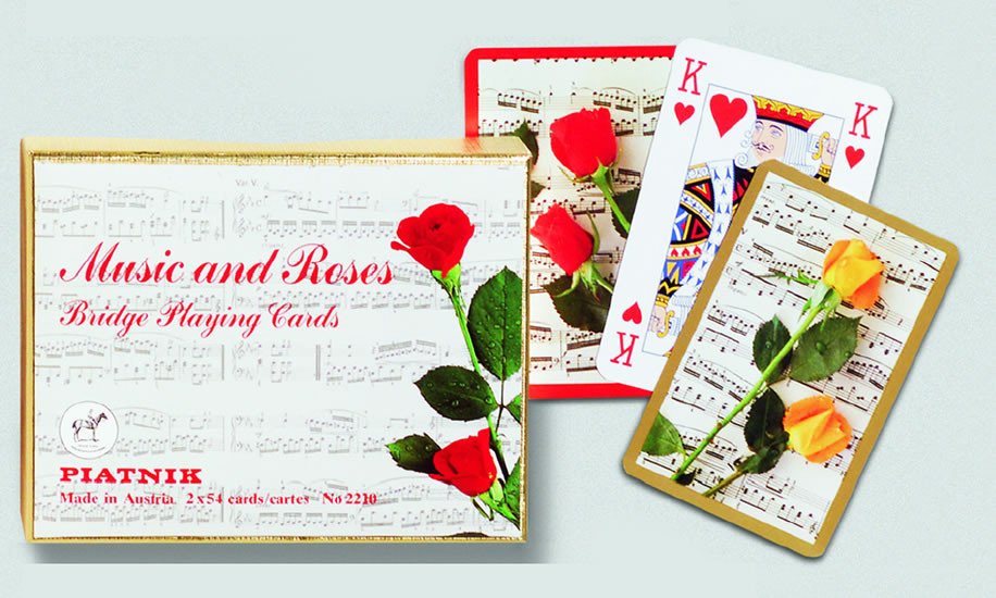 Printed items Piatnik Kanasta - Hudba a růže 