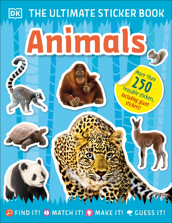 Kniha Ultimate Sticker Book Animals DK