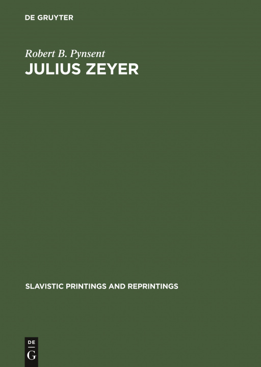 Carte Julius Zeyer Robert B. Pynsent