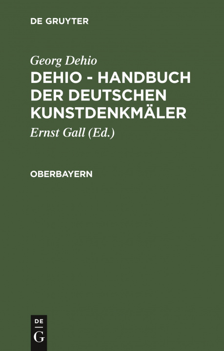 Livre Oberbayern Georg Dehio