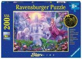 Gra/Zabawka Ravensburger Kinderpuzzle - 12903 Magische Einhornnacht - Einhorn-Puzzle für Kinder ab 8 Jahren, mit 200 Teilen im XXL-Format, Leuchtet im Dunkeln 