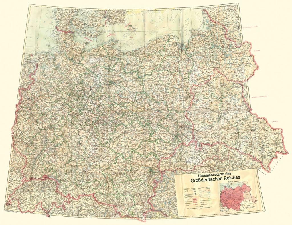 Nyomtatványok Übersichtskarte des Großdeutschen Reiches - Dezember 1942 