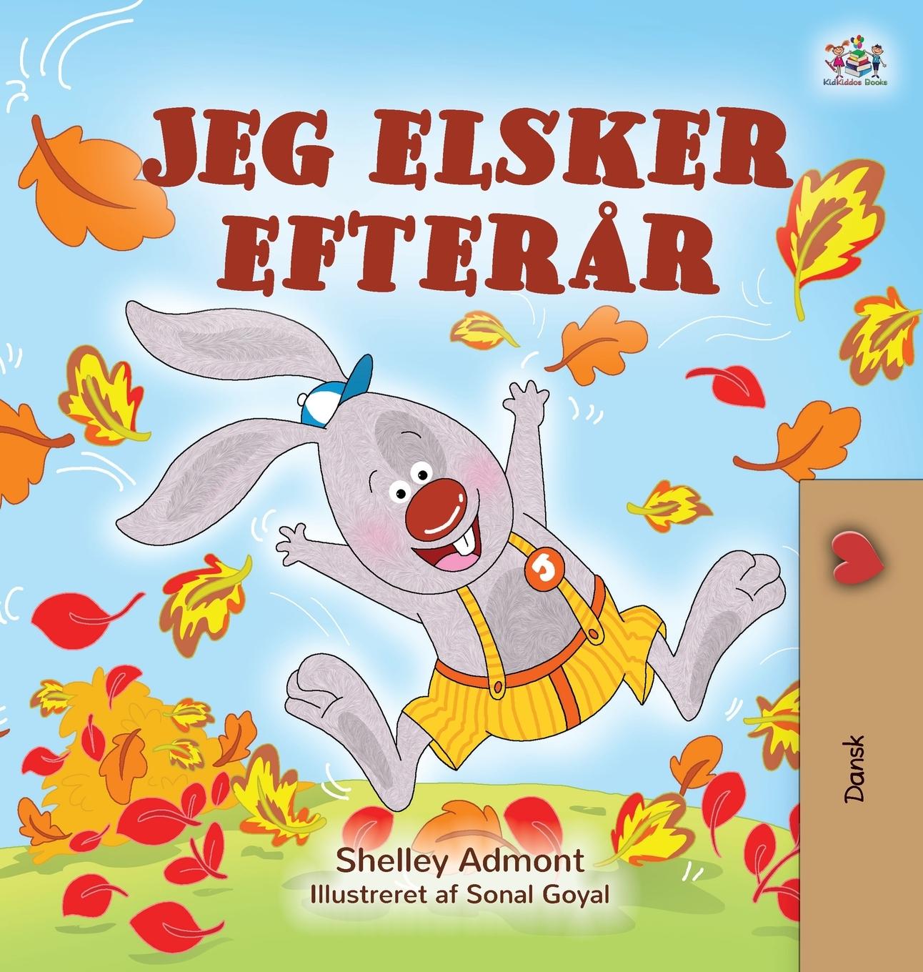 Kniha I Love Autumn (Danish Children's Book) Kidkiddos Books