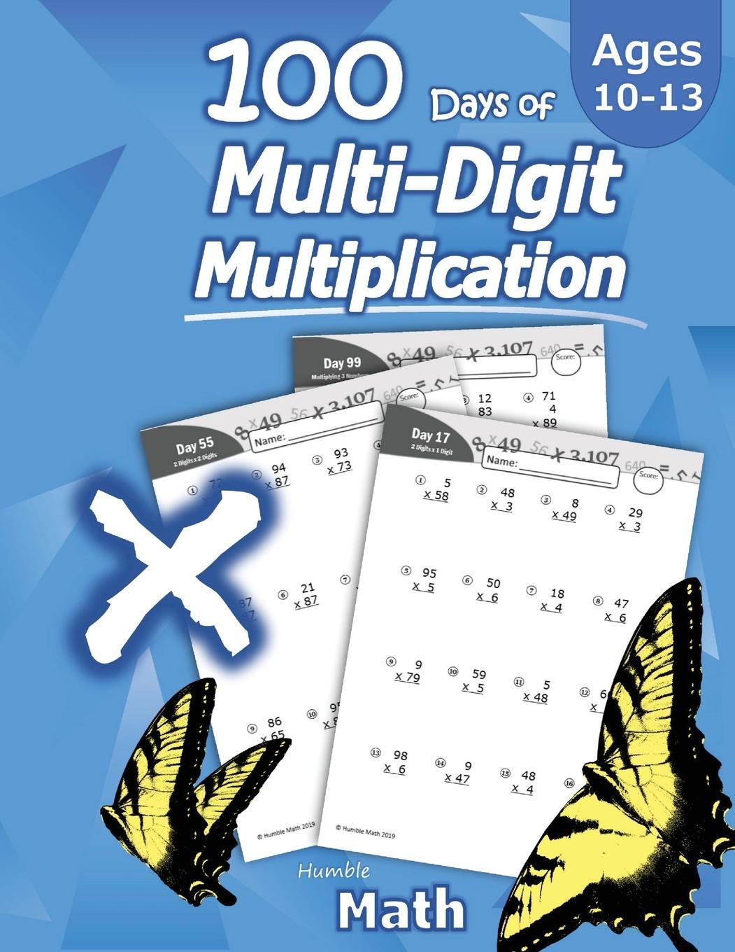 Carte Humble Math - 100 Days of Multi-Digit Multiplication 