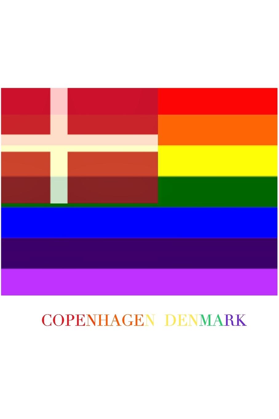 Carte COPENHAGEN DENMARK Gay pride flag blank journal Huhn Michael Huhn