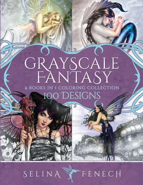Könyv Grayscale Fantasy Coloring Collection 