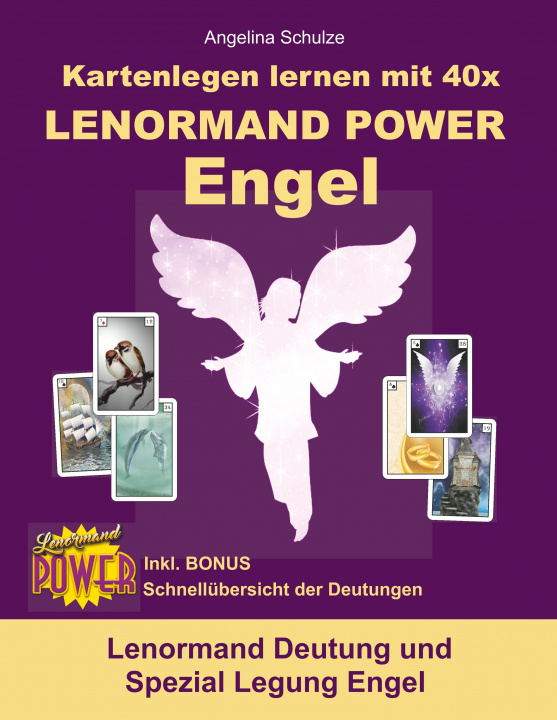 Carte Kartenlegen lernen mit 40x LENORMAND POWER Engel 