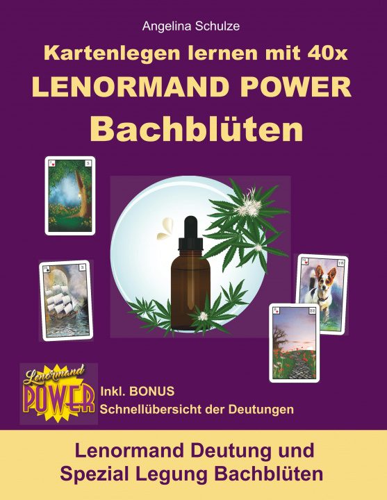 Книга Kartenlegen lernen mit 40x LENORMAND POWER Bachblüten 