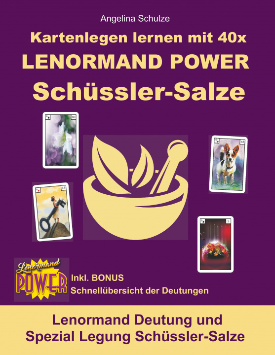 Carte Kartenlegen lernen mit 40x LENORMAND POWER Schüssler-Salze 