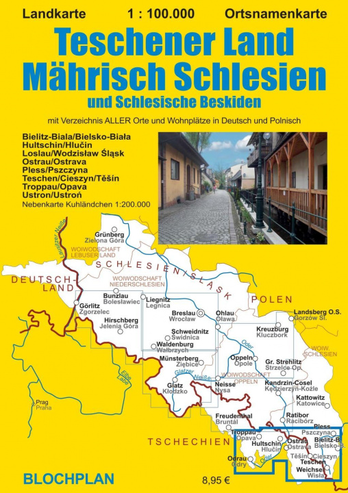Materiale tipărite Landkarte Teschener Land/Mährisch Schlesien 