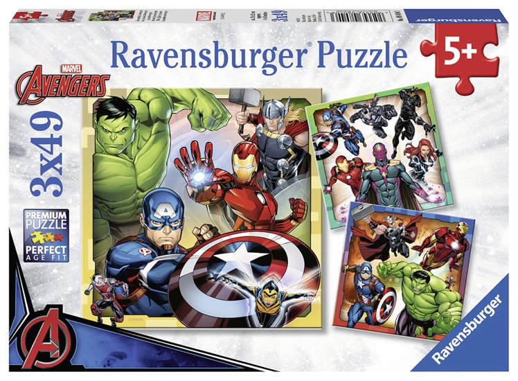 Játék Puzzle Marvel Avengers/3x49 dílků 