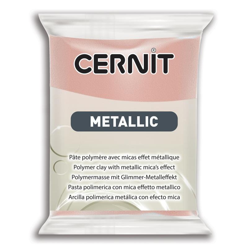 Kniha CERNIT METALLIC 56g - zlatá růžová 