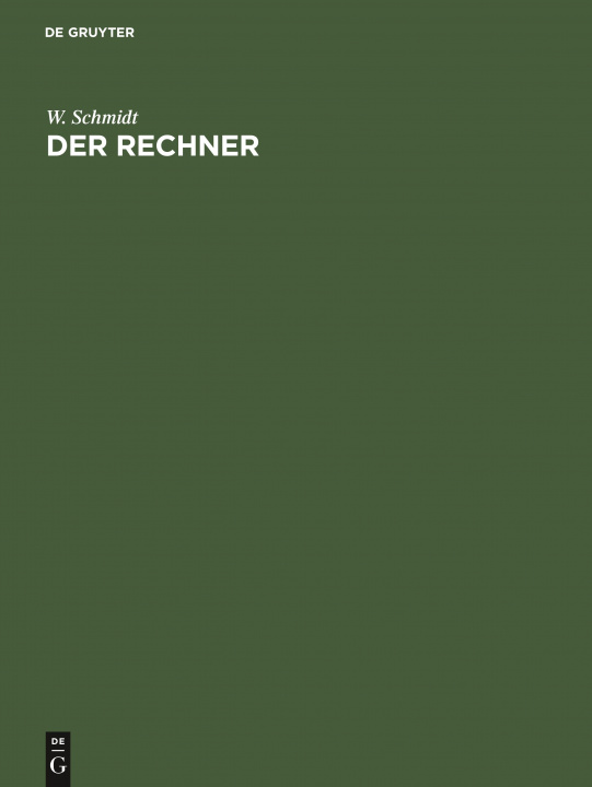 Książka Der Rechner No Contributor