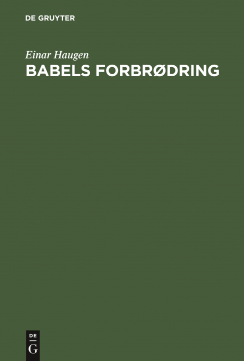 Könyv Babels Forbrodring 