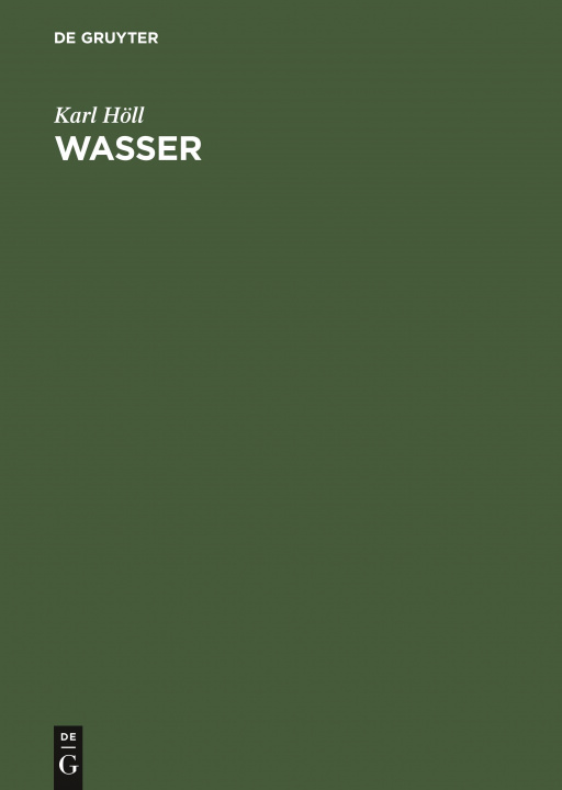 Knjiga Wasser Karl Sven Höll Carlson