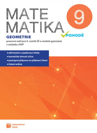 Knjiga Matematika v pohodě 9 - Geometrie - pracovní sešit 