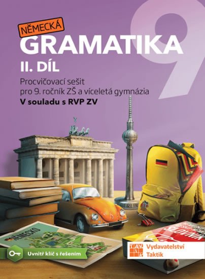 Kniha Německá gramatika 9 pro ZŠ – 2. díl - procvičovací sešit 