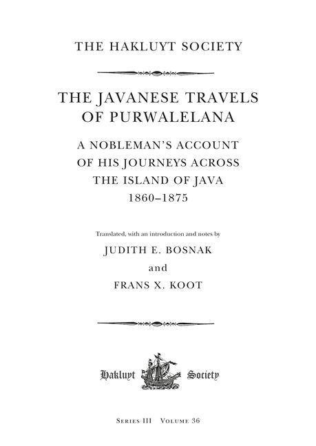Kniha Javanese Travels of Purwalelana 