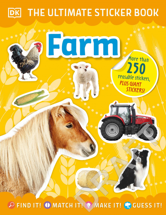 Kniha The Ultimate Sticker Book Farm 