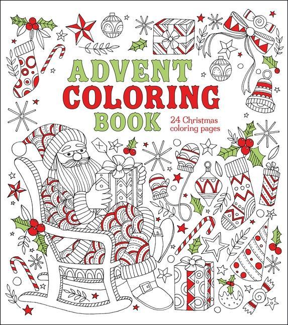 Kniha Advent Coloring Book: 24 Christmas Coloring Pages 