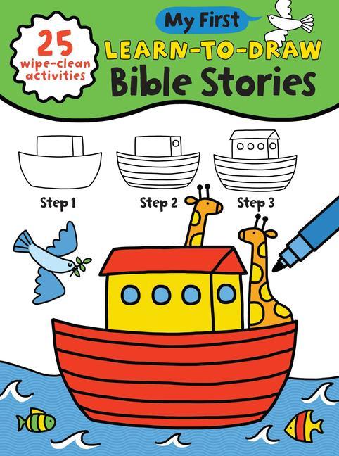 Kniha My First Learn-To-Draw: Bible Stories: (25 Wipe Clean Activities + Dry Erase Marker) Charlotte Pepper
