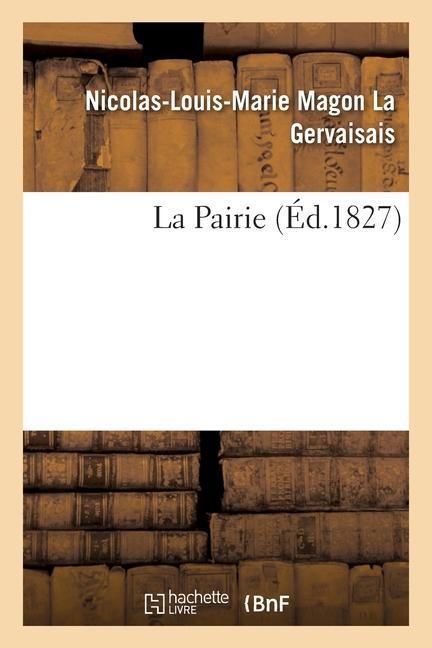 Buch Pairie Nicolas-Louis-Marie Magon La Gervaisais