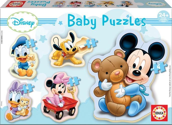 Game/Toy Educa Puzzle.  Baby Puzzles Mickey 3/3x4/5 Teile 