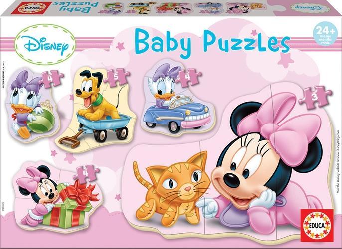 Hra/Hračka Educa Puzzle.  Baby Puzzles Minnie 3/3x4/5 Teile 