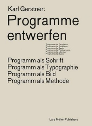 Книга Programme entwerfen Karl Gerstner