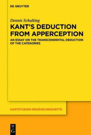 Kniha Kant's Deduction From Apperception 