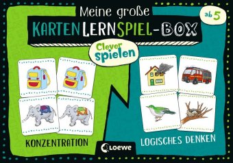 Játék Clever spielen - Meine große KartenLernSpiel-Box - Konzentration/Logisches Denken Kristin Labuch