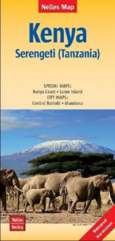 Materiale tipărite Nelles Map Landkarte Kenya - Serengeti (Tanzania), Kenia - Serengeti (Tansania), Kenya - Serengeti (Tanzanie), Kenia - Serengueti (Tanzania) 1:1.100.0 