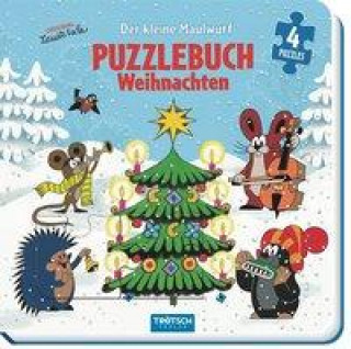 Книга Trötsch Der kleine Maulwurf Puzzlebuch mit 4 Puzzle Weihnachten 