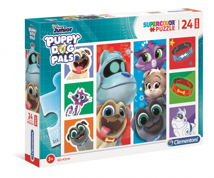 Joc / Jucărie Puzzle 24 Maxi Supercolor Puppy Dog Pals 