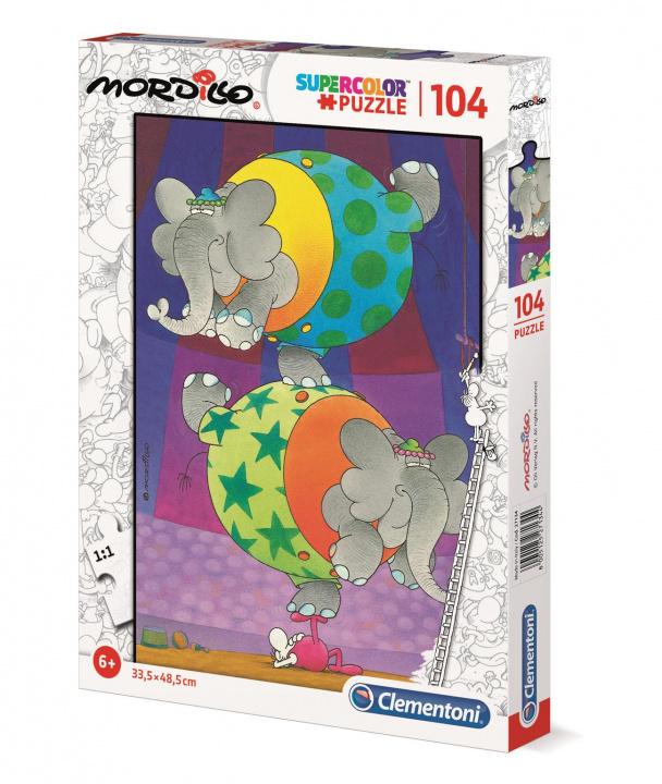 Game/Toy Puzzle 104 Supercolor Mordillo 