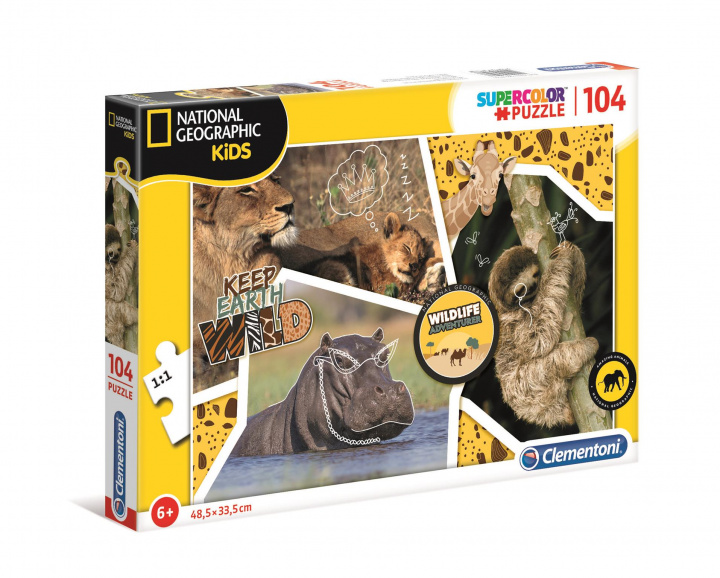 Könyv Puzzle 104 Supercolor National Geographic Kids 