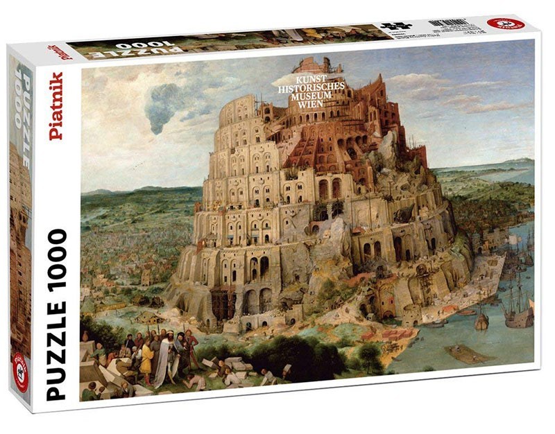 Hra/Hračka Puzzle Bruegel - Babylonská věž 5639 1000 dílků 