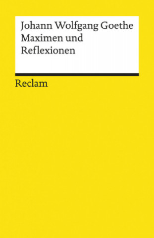 Könyv Maximen und Reflexionen Benedikt Jeßing
