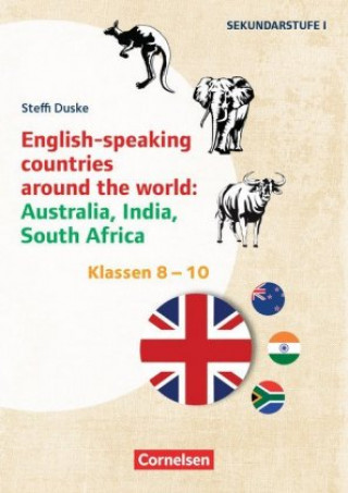 Carte Klasse 8-10 - English-speaking countries around the world: Australia, India, South Africa 