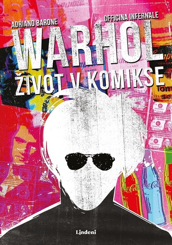 Книга Warhol život v komikse Adriano Barone
