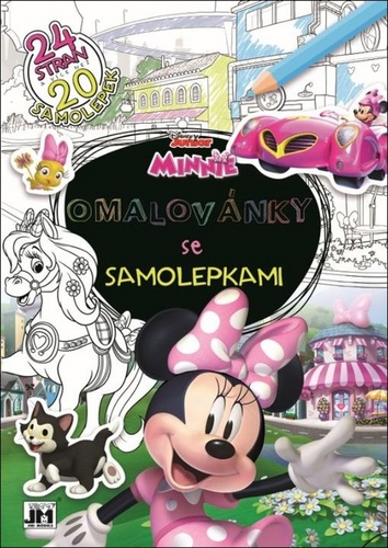 Książka Minnie - Omalovánky se samolepkami A4+ 