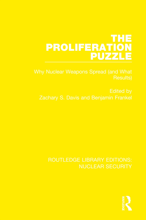 Boek Proliferation Puzzle Zachary S. Davis