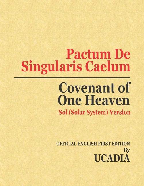 Kniha Pactum De Singularis Caelum (Covenant of One Heaven): Sol (Solar System) Version 